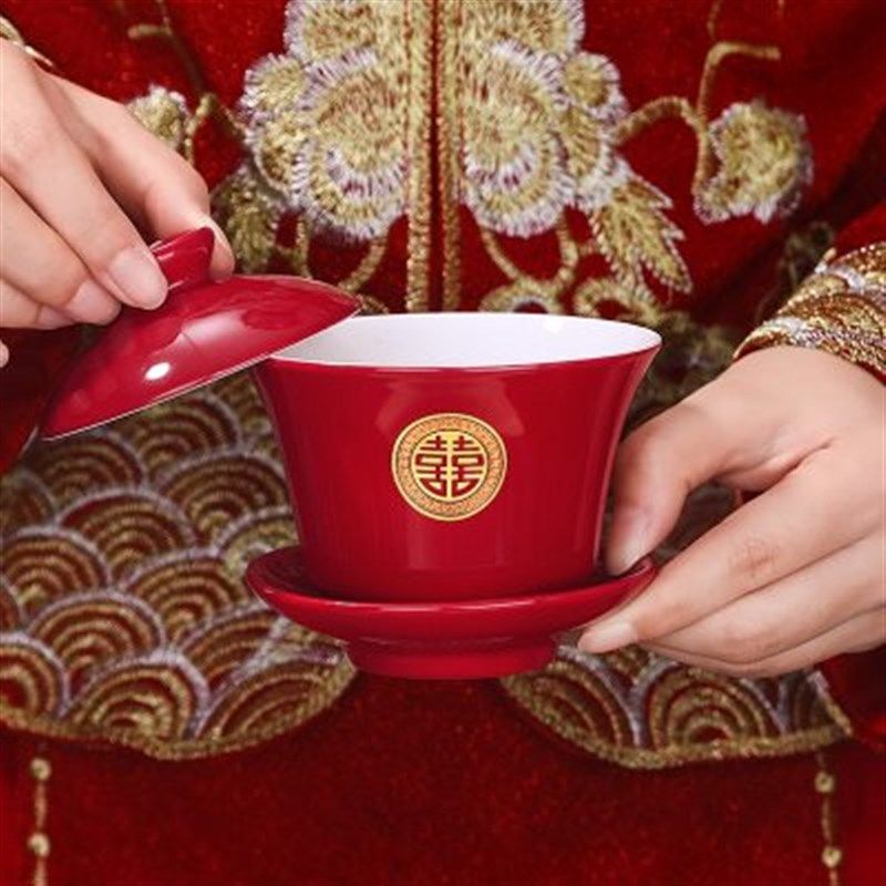 结婚敬茶杯套装婚礼新人改口喜杯子一对新婚敬酒红色茶具喜碗筷子,节庆用品/礼品,喜碗/敬茶杯,淘宝优惠券,粉丝福利购,淘宝优惠卷