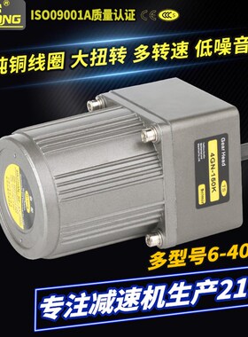 台松25W/30W微型380/220V交流异步齿轮调速定速减速电机可逆控制