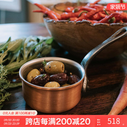 比利时Falk铜锅8cm迷你小汤锅西餐酱汁锅烘焙奶油锅煮牛奶熬糖锅