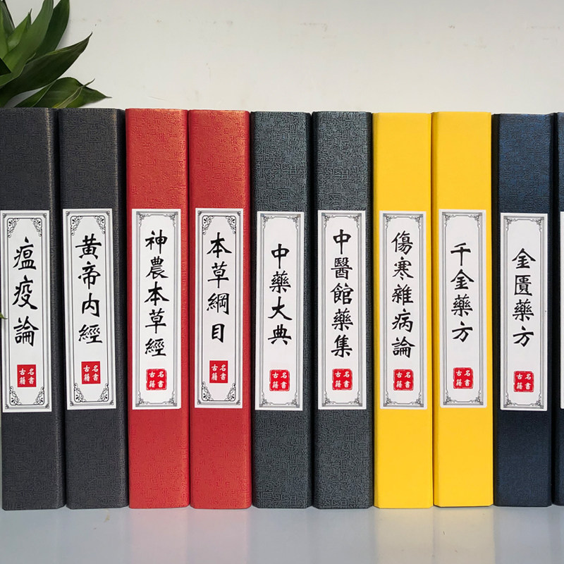 中医馆推拿假书医院装饰书医学假书摆件书仿真书道具书装饰书餐厅
