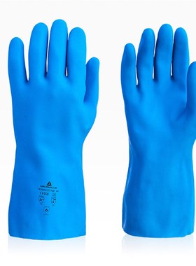 代尔塔201920 防化手套 耐高温防水乳胶手套防护手套洗碗 家务