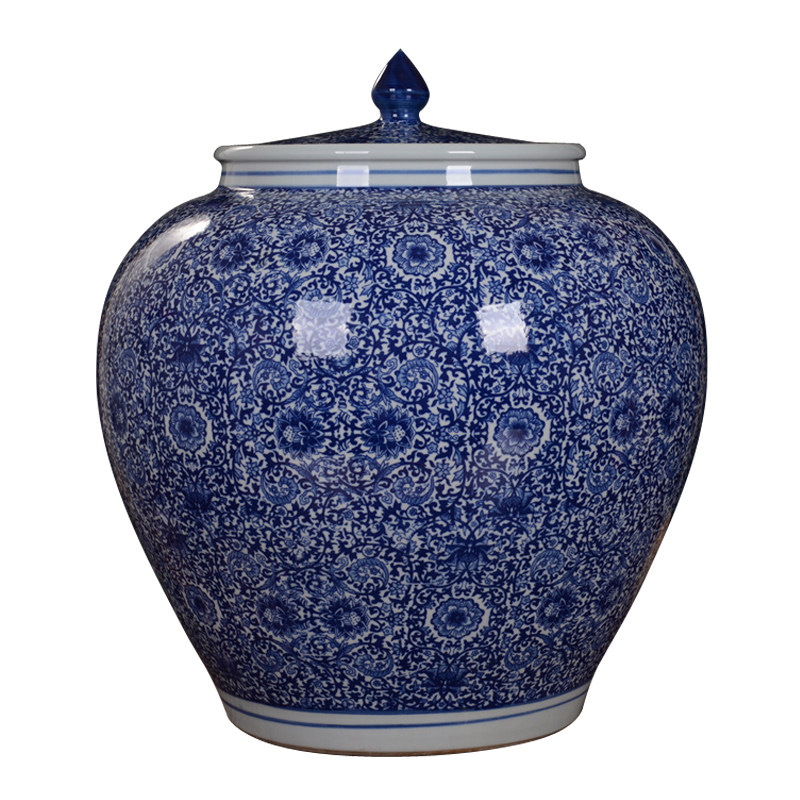 20斤装陶瓷米缸大米桶50斤带盖密封储物罐面粉缸酒油坛水缸腌菜缸,厨房/烹饪用具,米桶/米缸,淘宝优惠券,粉丝福利购,淘宝优惠卷