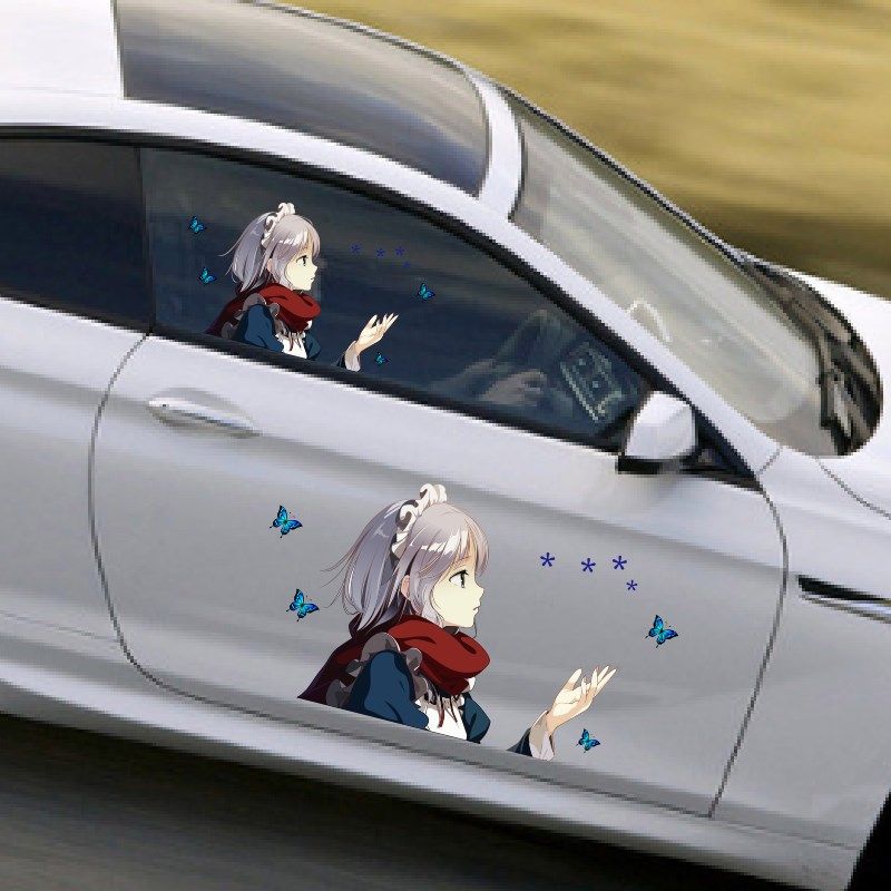 汽车贴纸 雪花少女个性车贴 车身车门后档可爱创意遮挡划痕装饰贴,汽车用品/电子/清洗/改装,汽车装饰贴/反光贴,淘宝优惠券,粉丝福利购,淘宝优惠卷