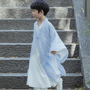 胧月仙侠男童汉服儿童唐装古装汉服孩礼服中国风童装唐装宋代春秋