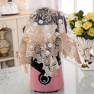 破壁机罩防尘套 家用 尘罩盖布蕾丝多用巾厨房电器茶杯台灯布盖布