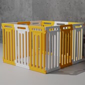 65CM宠物围栏狗栅栏狗围栏笼子小型犬室内吹塑塑料环保狗窝无门款