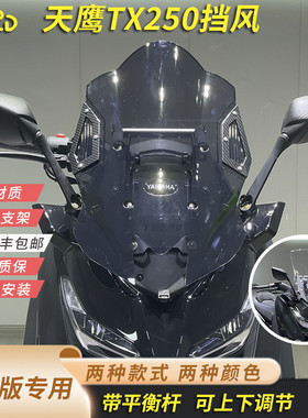 适合天鹰TX250标准版挡风后视镜前移可升降风挡加高加厚送平衡杆