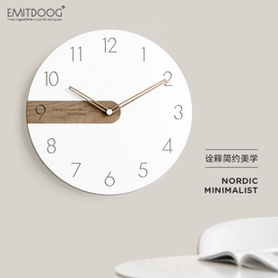 多一米北欧轻奢挂钟家用网红客厅钟表挂墙简约大气装饰静音时钟