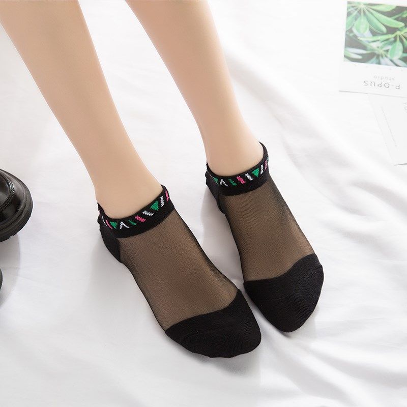 丝袜女短薄款耐磨水晶丝玻璃丝透明棉底防勾丝防滑夏季浅口隐形袜,女士内衣/男士内衣/家居服,船袜,淘宝优惠券,粉丝福利购,淘宝优惠卷