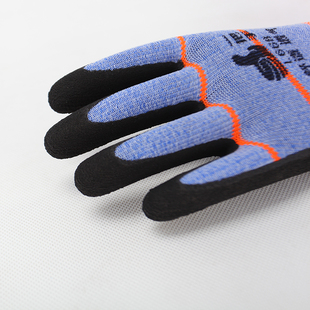 登升一把手L668手套劳保耐磨工作工地男干活透气防滑胶皮薄款浸胶