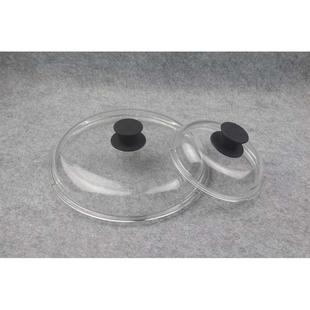 .大锅盖子配盖高硼硅透明玻璃锅盖高强耐温差炒锅锅盖34cm高拱商