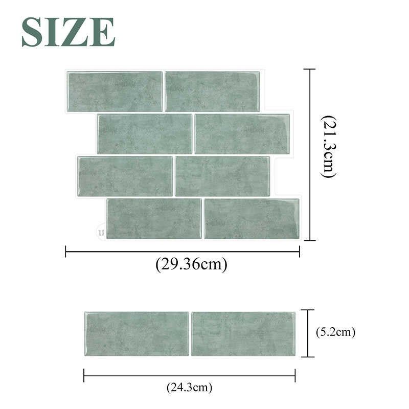 复古立体仿瓷砖贴纸3d墙贴墙纸自粘防水防潮厨房防油贴纸遮丑神器,家居饰品,软装墙贴,淘宝优惠券,粉丝福利购,淘宝优惠卷