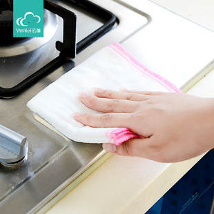 云蕾8层网纱耐用型洗洁巾洗碗布厨房抹布不易沾油擦桌抹布3片*3包