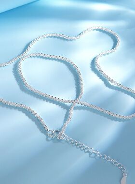 Jeff tse 女性百搭项链不掉色链条水波链满天星锁骨链新款正品