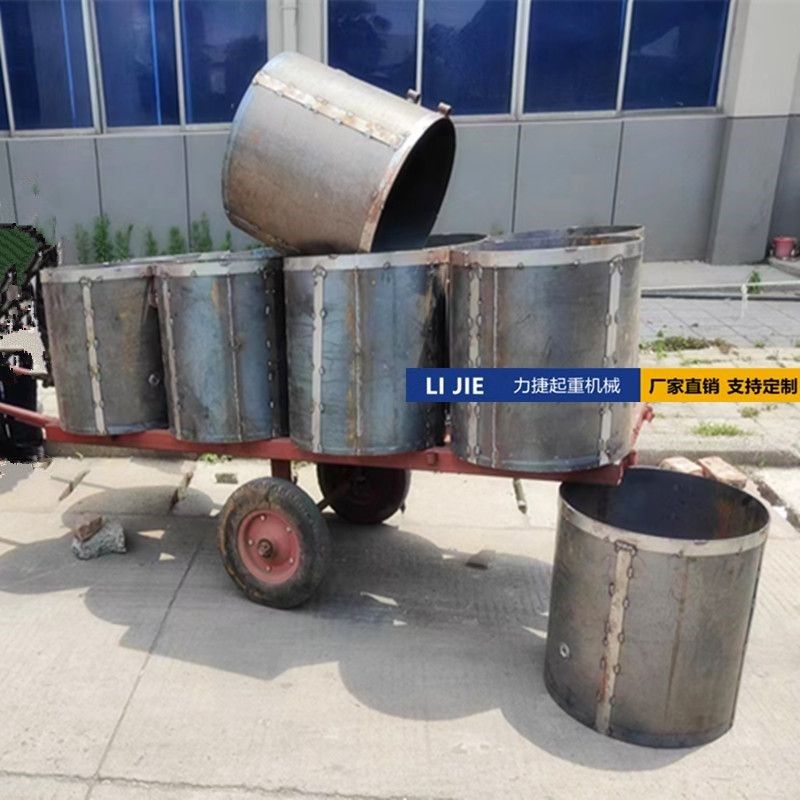 工地吊机吊料吊沙桶/加厚包边铁桶/人工挖孔桩圆柱提升渣土用铁桶