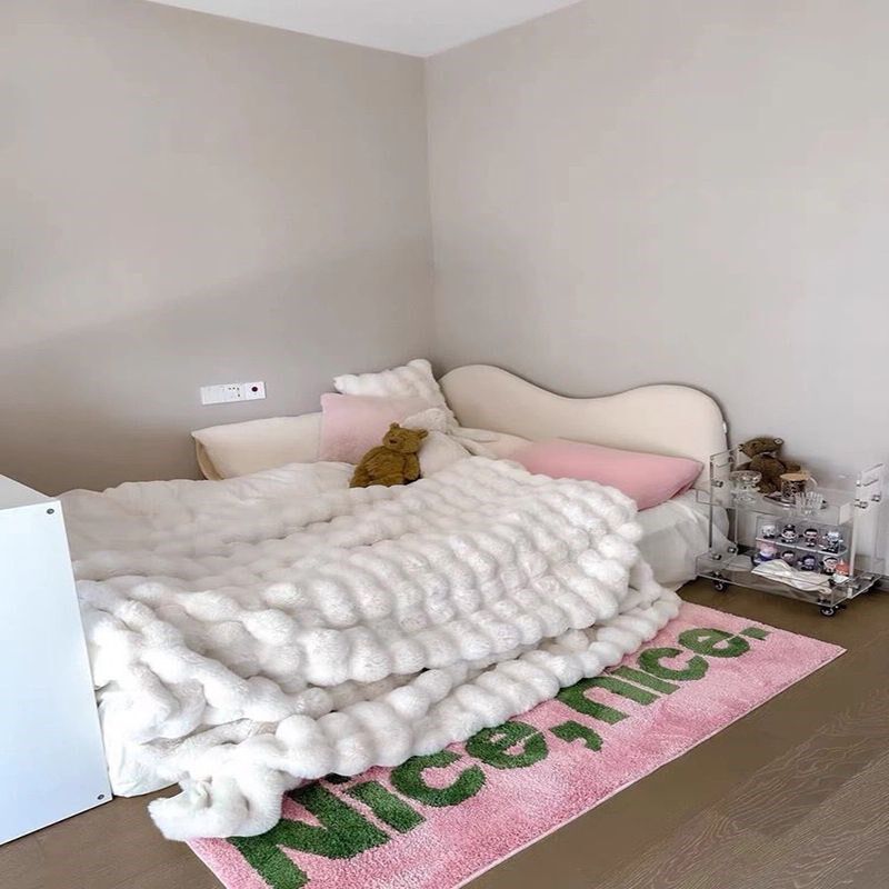 少女粉红卧室床边地毯仿羊绒加厚毛绒房间衣帽间可水洗床边毯地垫,居家布艺,床边毯,淘宝优惠券,粉丝福利购,淘宝优惠卷