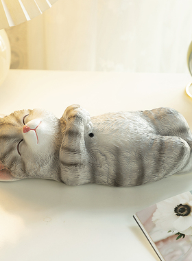 慧心巧聚猫咪摆件桌面客厅装饰家居饰品创意玄关趣味入户门口摆设