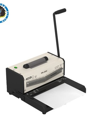 雷盛PD-200重型3:1单线圈装订机 电动超厚F4打孔装订机