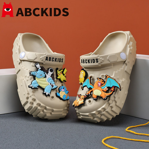 abckids男童软底夏季新款洞洞鞋