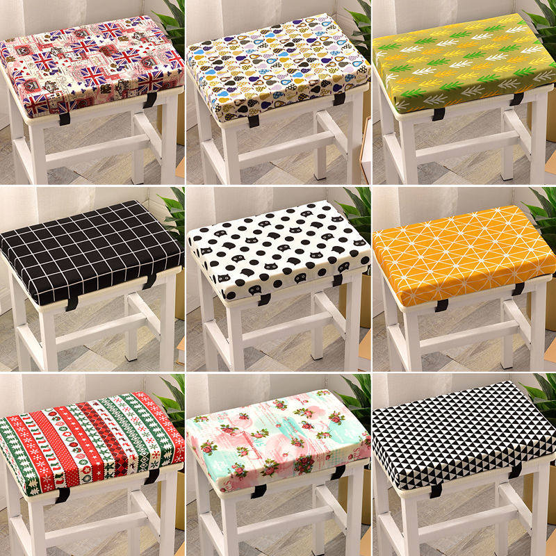 记忆棉学生凳子坐垫屁股垫长方形教室?椅垫亚麻四季可拆洗防滑垫,居家布艺,椅垫,淘宝优惠券,粉丝福利购,淘宝优惠卷