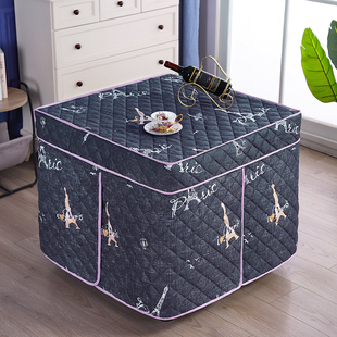 新款烤火罩电炉罩套80x80揭盖电暖炉烤火桌布罩加厚正方形烤火被