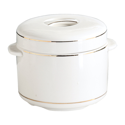 矮胖陶瓷炖盅带盖子隔水炖家用隔水炖锅双盖双耳炖燕窝盅炖罐小汤