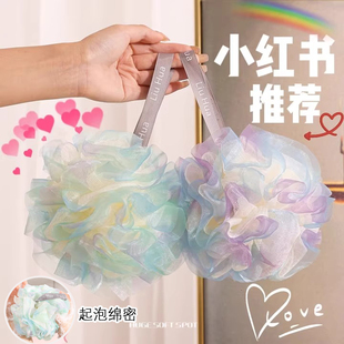 沐浴球大号高档不散超柔软澡花家用起泡搓澡浴花搓背男女士浴球