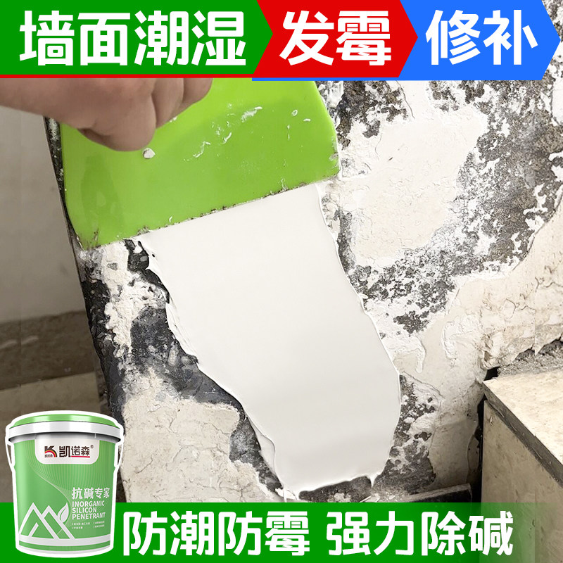 墙面潮湿发霉墙碱克星返碱处理抗碱封闭底漆墙面除碱抗碱王腻子粉