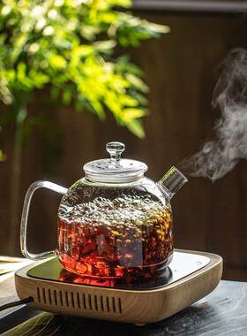 一屋窑养生壶大容量烧水壶煮茶壶1.8L高硼硅玻璃耐骤冷热直火可用