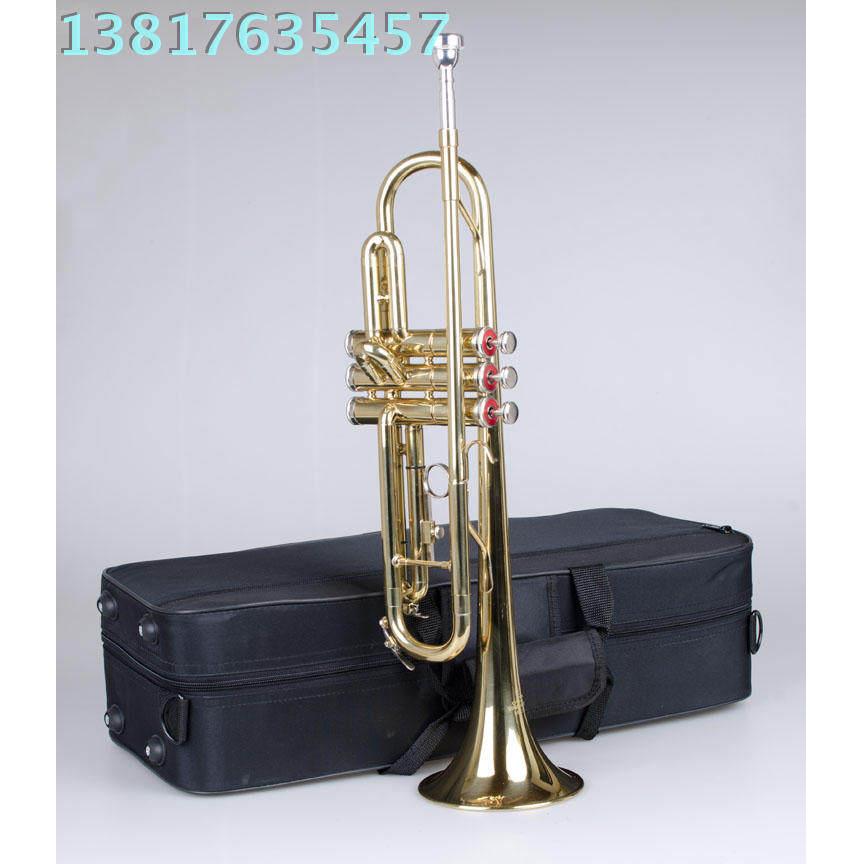 上海百灵小号乐器 M4015D 镀黄小号 正品 黄小号 百灵铜管