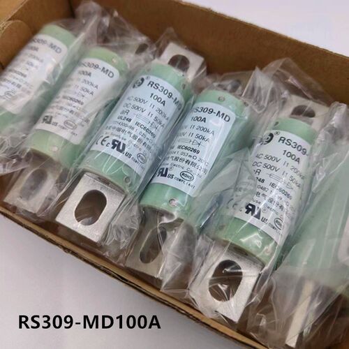 中熔电器熔断器RS309-MD-100 150A高压保险丝绿管直流新能源500V