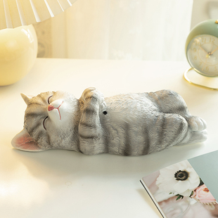 慧心巧聚猫咪摆件桌面客厅装饰家居饰品创意玄关趣味入户门口摆设