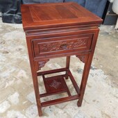 实木沙发边几角几带抽屉中式 盆景架客厅吊篮花架奇石架小型鱼缸架