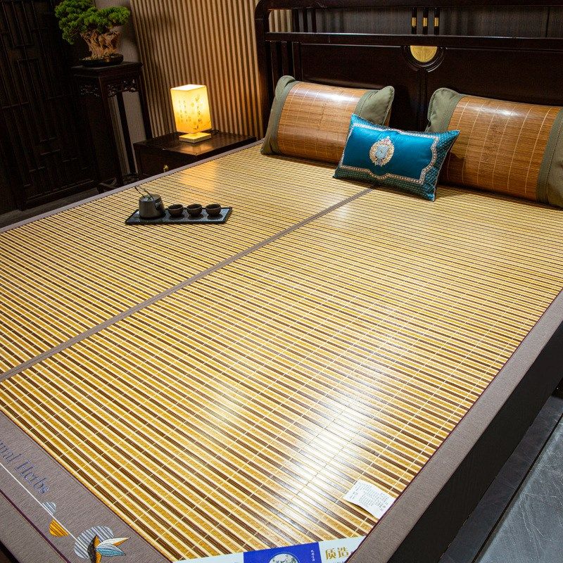 夏天凉席竹席家用双面席冰丝席子1米2草席床席可折叠学生宿舍单人,床上用品,竹席,淘宝优惠券,粉丝福利购,淘宝优惠卷