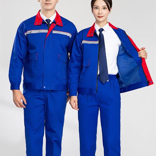 春秋长袖加油站防静电工作服套装男中石化燃气双层劳保服定制上衣