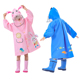 宝宝雨衣2 3岁女童男童幼儿园儿儿童雨披防水卡通小童带书包位
