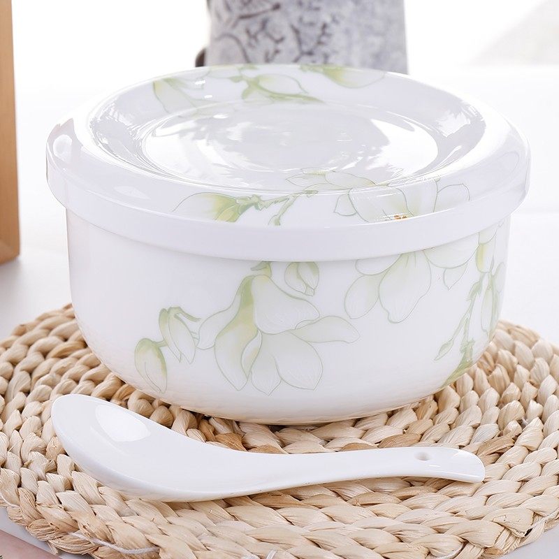 骨瓷碗带盖泡面碗微波炉专用的碗蒸碗家用饭盒骨瓷餐具保鲜蒸蛋碗,餐饮具,碗,淘宝优惠券,粉丝福利购,淘宝优惠卷