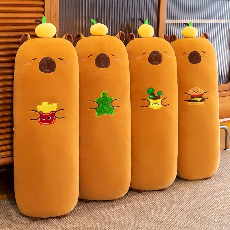 卡皮巴拉水豚抱枕女生床上睡觉夹腿长条枕头学生宿舍床头靠枕靠垫,居家布艺,靠垫/抱枕,淘宝优惠券,粉丝福利购,淘宝优惠卷