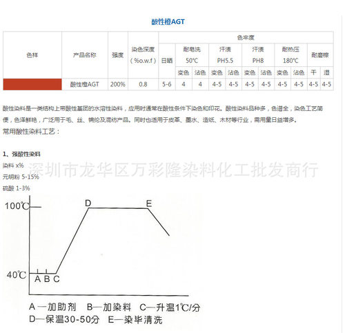 酸性橙AGT 200% 酸性橙 116   Acid Orange 116  CAS 12220-10-9