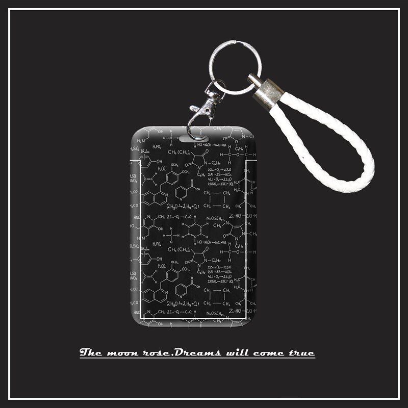 【满月杂货铺】化学键创意学生用校园卡套公交卡带挂绳防摔饭卡套