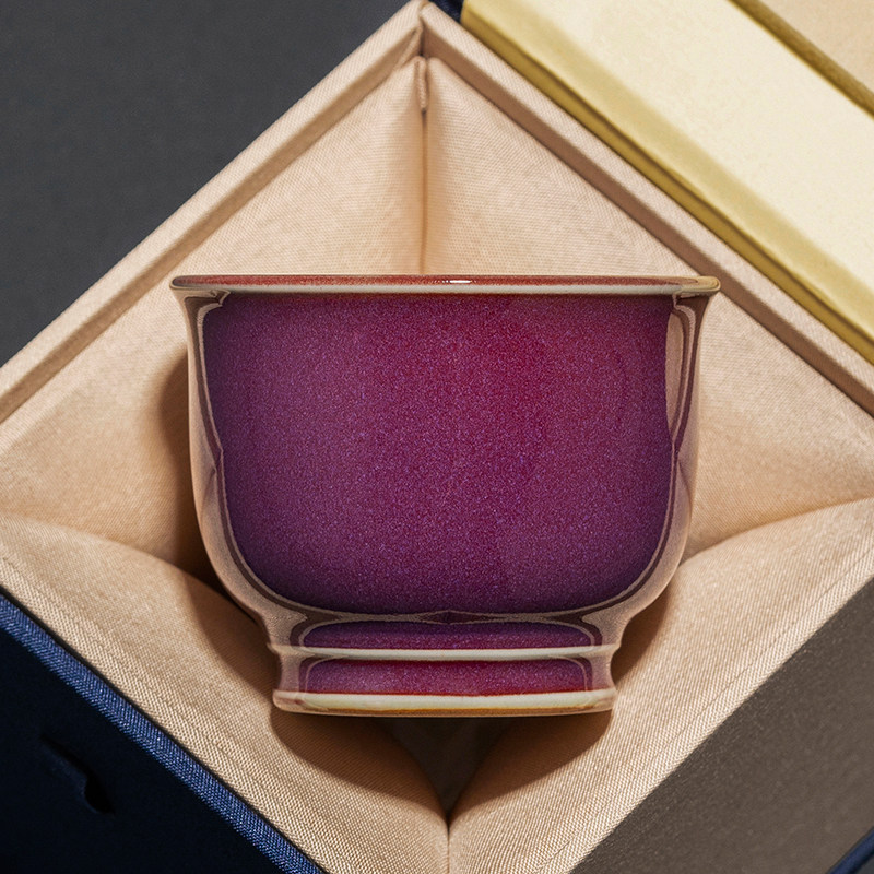 钧窑陶瓷茶杯家用窑变主人杯功夫茶具个人专用高档套装中式茶盏,餐饮具,茶杯,淘宝优惠券,粉丝福利购,淘宝优惠卷