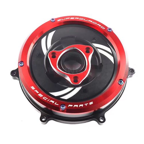 适用杜卡迪 改装透明离合器边盖离合装饰 959/1199/1299 V2 V4/S