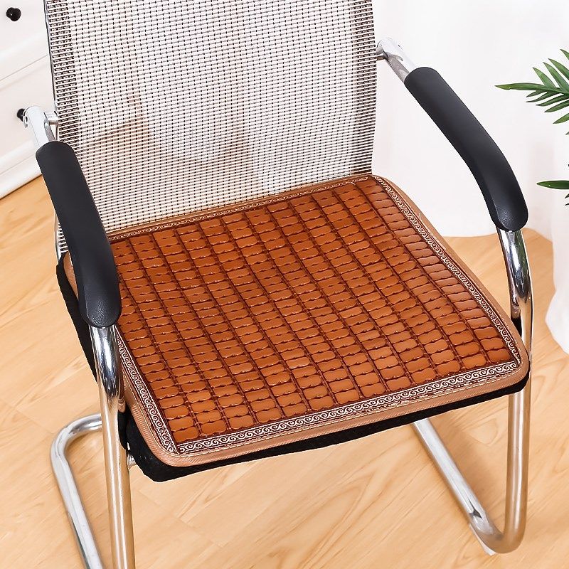 夏季办公室凉席屁股坐垫久坐防滑清凉透气竹席通风单片座椅凳子垫,居家布艺,椅垫,淘宝优惠券,粉丝福利购,淘宝优惠卷