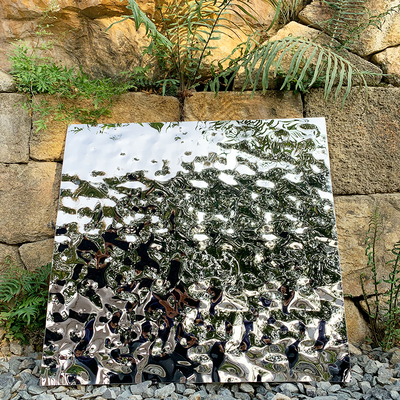 水波纹不锈钢板 金属大波浪板钛金水纹压花板天花墙面吊顶KTV装饰