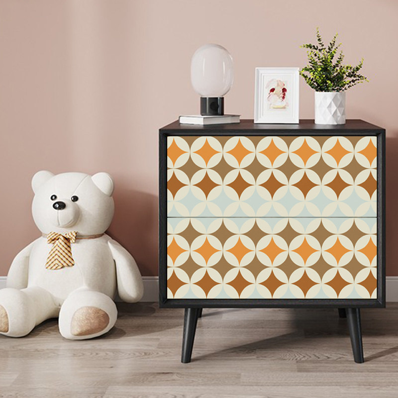 英伦复古风衣柜翻新贴纸旧家俱柜门贴自粘壁纸柜子装饰改造PVC膜,家居饰品,家具贴,淘宝优惠券,粉丝福利购,淘宝优惠卷