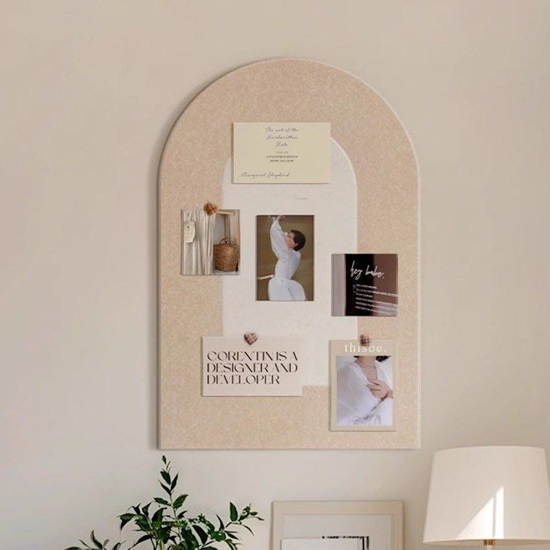 拱形毛毡板自粘墙贴照片墙免打孔留言板软木板墙面装饰高级感,家居饰品,软装墙贴,淘宝优惠券,粉丝福利购,淘宝优惠卷