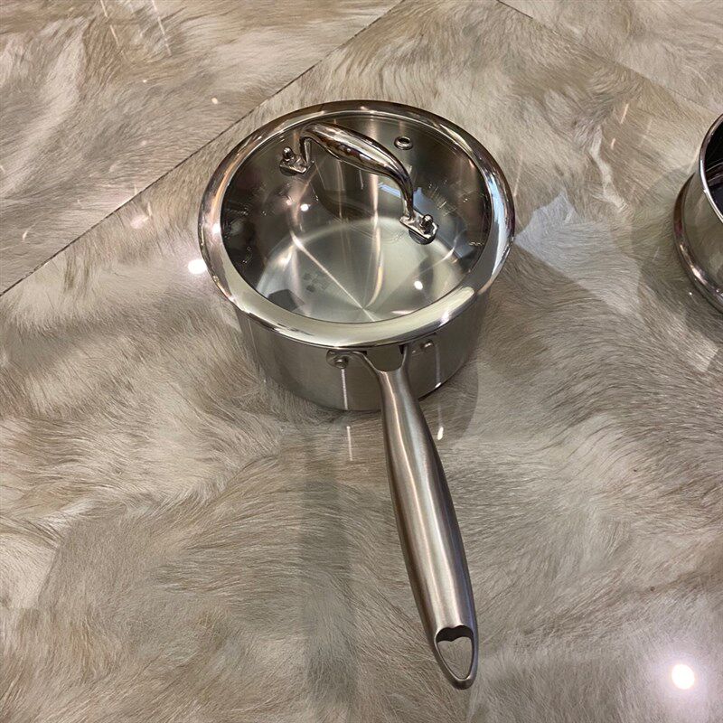 304食品级奶锅小汤锅宝宝辅食用锅具一人一锅 加深辅食单柄奶锅