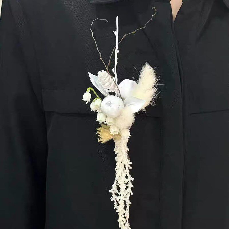 森系婚礼胸花新娘新郎结婚手腕花伴娘姐妹团仿真花高级感婚庆用品