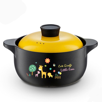 福康砂锅炖锅耐热家用陶瓷煲 明火直烧煲仔饭沙锅 耐高温养生汤