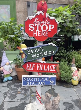 109cm指路牌氧化镁花园园艺庭院别墅装饰软装摆件